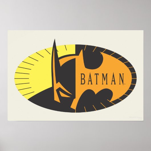 Batman Symbol | Silhouette Logo Poster (Voorkant)