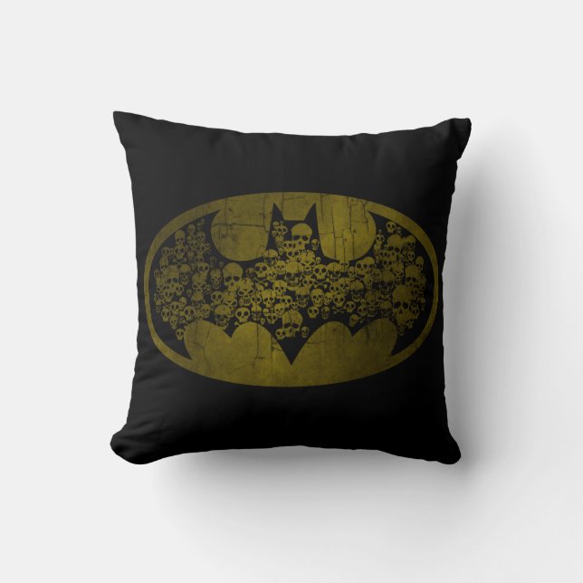 Batman Symbol | Skulls in Bat Logo Kussen (Voorkant)