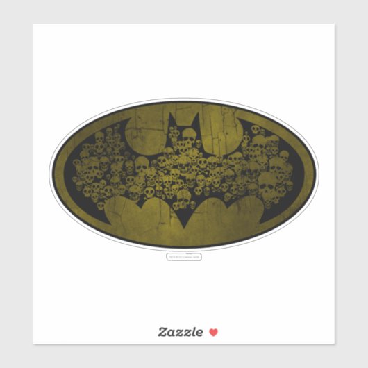 Batman Symbol | Skulls in Bat Logo Sticker (Vel)