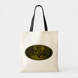 Batman Symbol Skulls in Bat Logo Tote Bag
