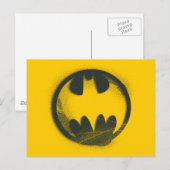 Batman Symbol | Spuitsymbool Logo Briefkaart (Voorkant / Achterkant)
