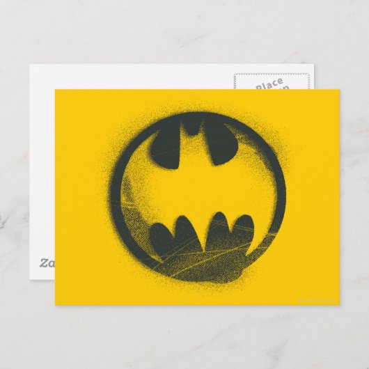 Batman Symbol | Spuitsymbool Logo Briefkaart (Voorkant / Achterkant)