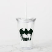 Batman Symbol | Spuitverf-Logo Acryl Drinkbeker (Voorkant)