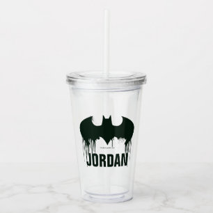 Batman Symbol Spuitverf-Logo Acryl Drinkbeker