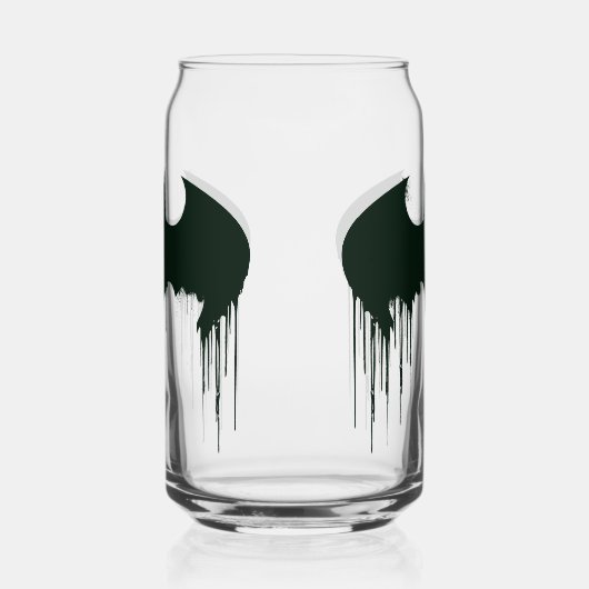 Batman Symbol | Spuitverf-Logo Blikvorm Glas (Links)