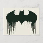 Batman Symbol | Spuitverf-Logo Briefkaart (Voorkant)