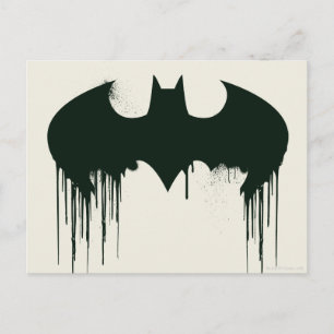 Batman Symbol   Spuitverf-Logo Briefkaart