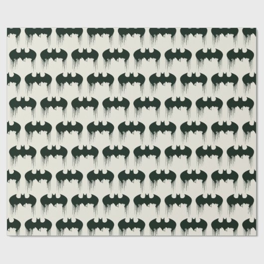 Batman Symbol | Spuitverf-Logo Cadeaupapier (Vlak)