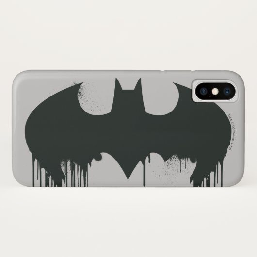 Batman Symbol | Spuitverf-Logo Case-Mate iPhone Case (Achterkant (horizontaal))