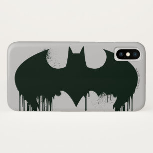 Batman Symbol   Spuitverf-Logo iPhone X Hoesje