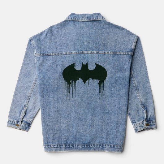Batman Symbol | Spuitverf-Logo Denim Jacket (Achterkant)
