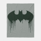 Batman Symbol | Spuitverf-Logo Fleece Deken (Voorkant)
