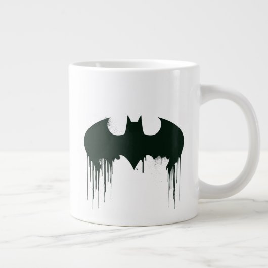 Batman Symbol | Spuitverf-Logo Grote Koffiekop (Rechts)