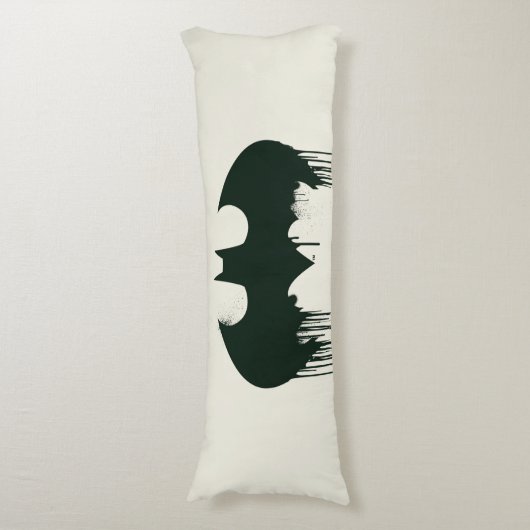 Batman Symbol | Spuitverf-Logo Lichaamskussen (Voorkant Verticaal)