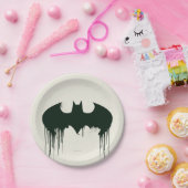 Batman Symbol | Spuitverf-Logo Papieren Bordje (Feest)