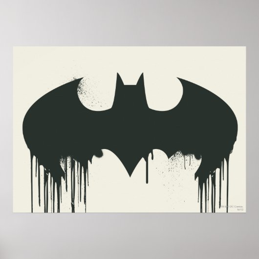 Batman Symbol | Spuitverf-Logo Poster (Voorkant)