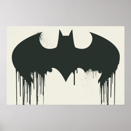 Batman Symbol | Spuitverf-Logo Poster (Voorkant)