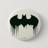 Batman Symbol | Spuitverf-Logo Ronde Button 5,7 Cm (Voorkant)