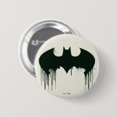 Batman Symbol | Spuitverf-Logo Ronde Button 5,7 Cm (Voorkant /achterkant)