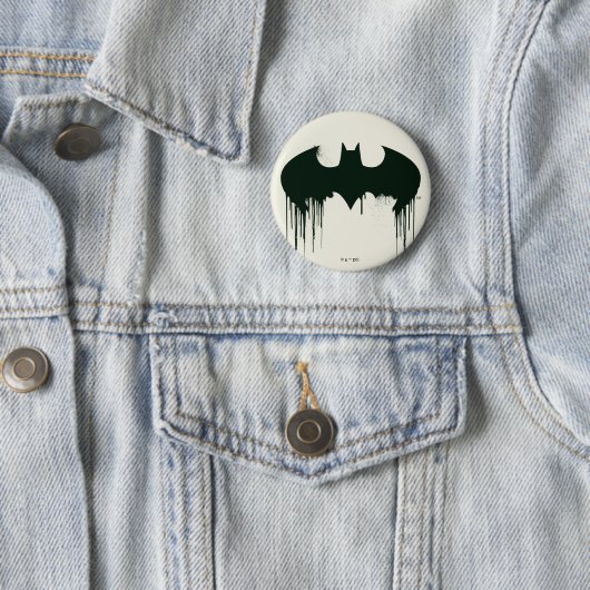 Batman Symbol | Spuitverf-Logo Ronde Button 5,7 Cm (In situ)