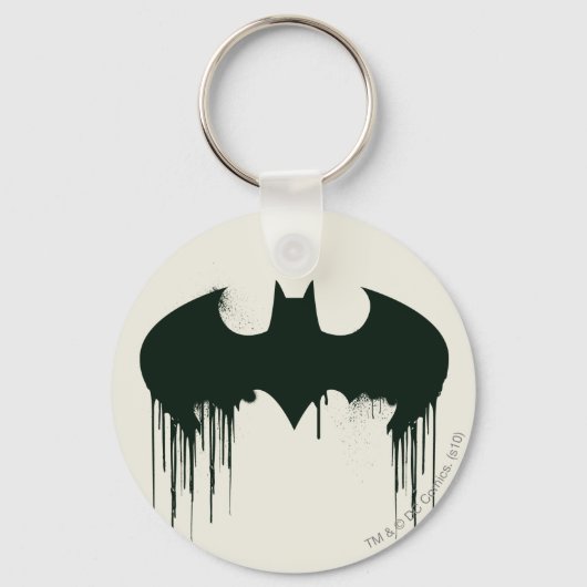Batman Symbol | Spuitverf-Logo Sleutelhanger (Voorkant)