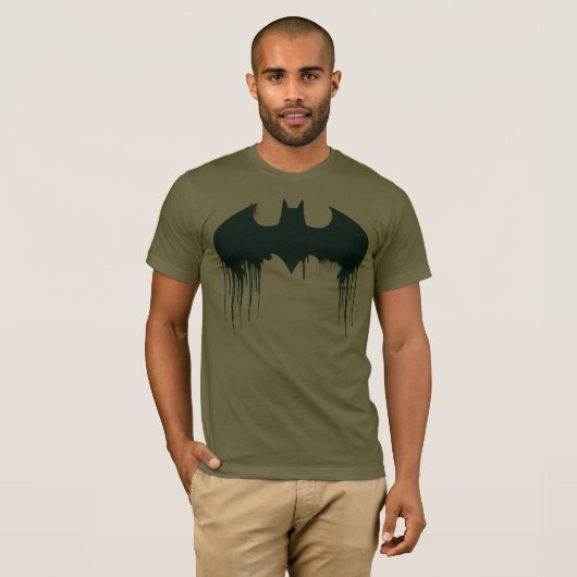 Batman Symbol | Spuitverf-Logo T-shirt (Voorkant volledig)