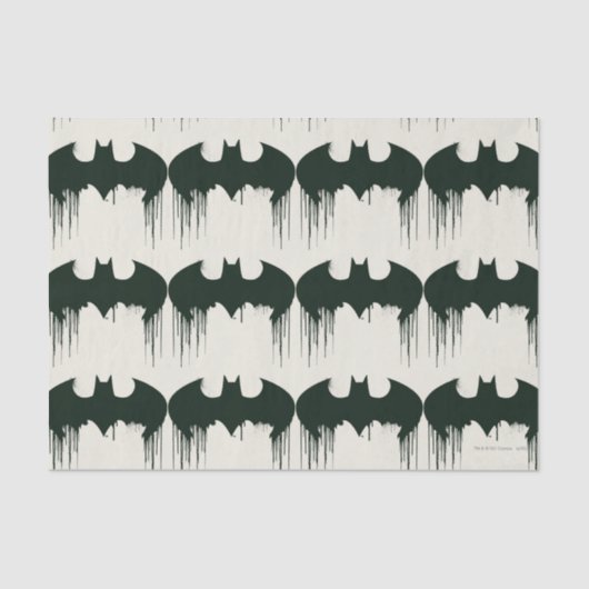 Batman Symbol | Spuitverf-Logo Tissuepapier (Voorkant)
