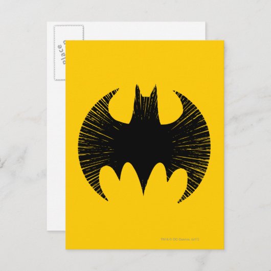 Batman Symbol | Streak-Logo Briefkaart (Voorkant / Achterkant)