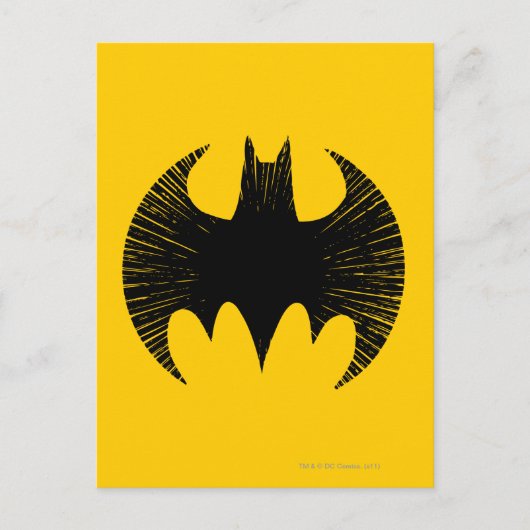 Batman Symbol | Streak-Logo Briefkaart (Voorkant)