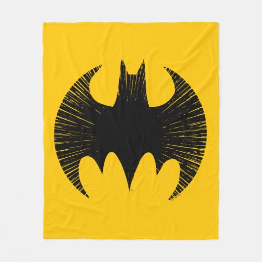 Batman Symbol | Streak-Logo Fleece Deken (Voorkant)