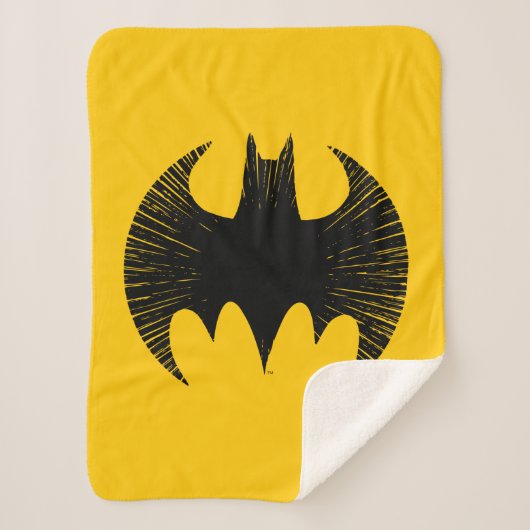 Batman Symbol | Streak-Logo Sherpa Deken (Voorkant)