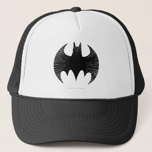Batman Symbol | Streak-Logo Trucker Pet (Voorkant)