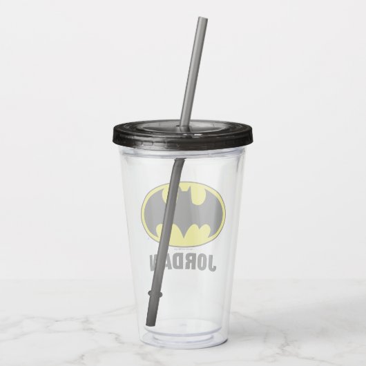Batman Symbol | Team Batman Acryl Drinkbeker (Achterkant)
