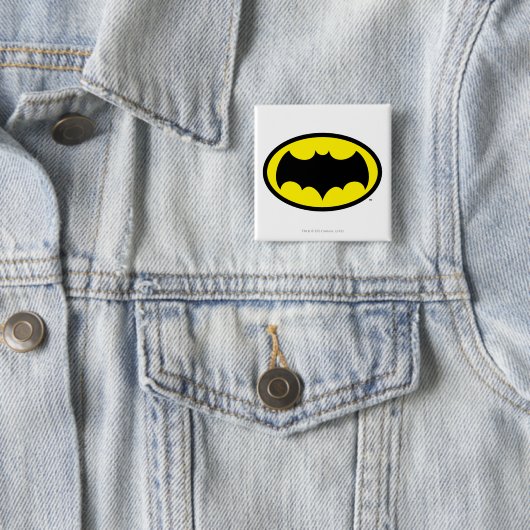 Batman Symbol Vierkante Button 5,1 Cm (In situ)