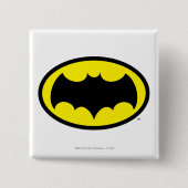 Batman Symbol Vierkante Button 5,1 Cm (Voorkant)