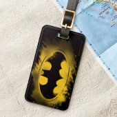 Batman Symbol | Zwarte en gele Logo Bagagelabel