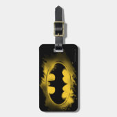 Batman Symbol | Zwarte en gele Logo Bagagelabel (Voorkant verticaal)