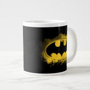 Batman Symbol   Zwarte en gele Logo Grote Koffiekop