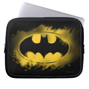 Batman Symbol Zwarte en gele Logo Laptop Sleeve