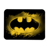 Batman Symbol | Zwarte en gele Logo Magneet (Horizontaal)