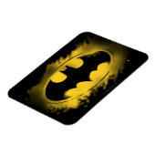 Batman Symbol | Zwarte en gele Logo Magneet (Linkerzijde)