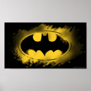 Batman Symbol   Zwarte en gele Logo Poster