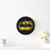 Batman Symbol | Zwarte en gele Logo Ronde Klok (Huis)