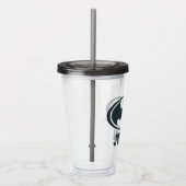Batman Symbol | Zwarte en witte Logo Acryl Drinkbeker (Rechts)