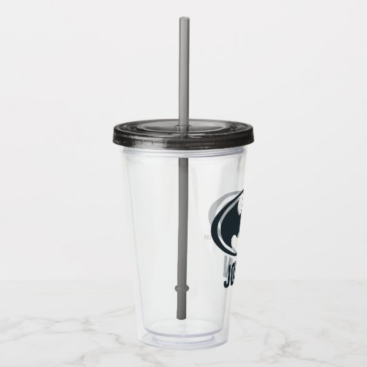 Batman Symbol | Zwarte en witte Logo Acryl Drinkbeker (Rechts)