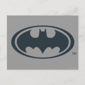 Batman Symbol | Zwarte en witte Logo Briefkaart (Voorkant)