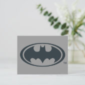 Batman Symbol | Zwarte en witte Logo Briefkaart (Staand voorkant)
