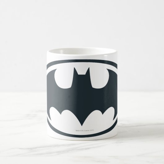 Batman Symbol | Zwarte en witte Logo Koffiemok (Center)