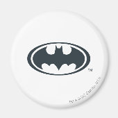 Batman Symbol | Zwarte en witte Logo Magneet (Voorkant)