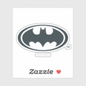 Batman Symbol | Zwarte en witte Logo Sticker (Vel)